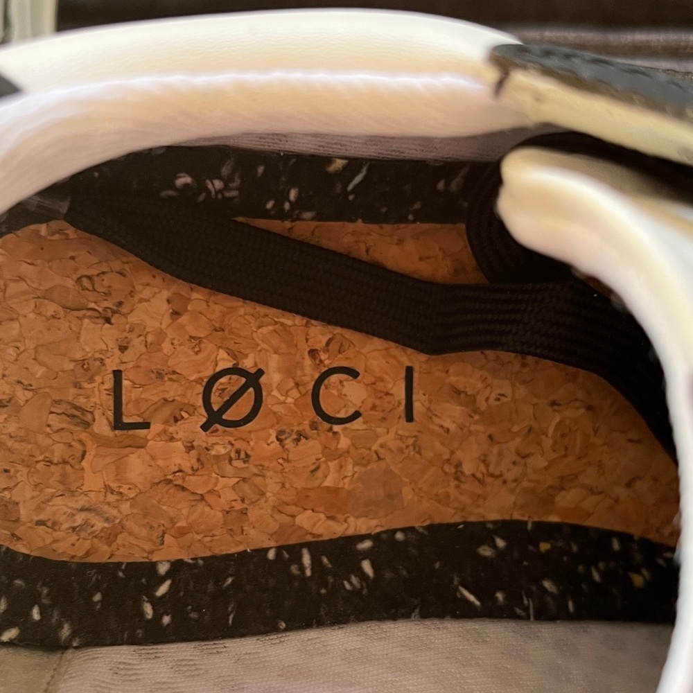 New without box LOCI "Atom" Black and White Sneakers Size 37/6.5 - Picture 4 of 6